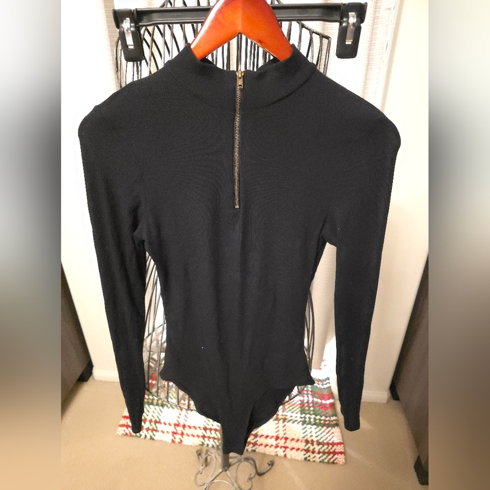 Black Long Sleeve Bodysuit